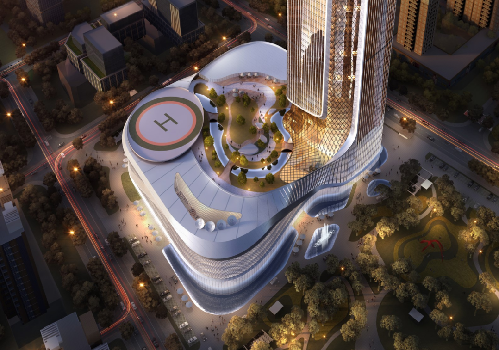 新疆第二高摩天楼“亚欧之心”